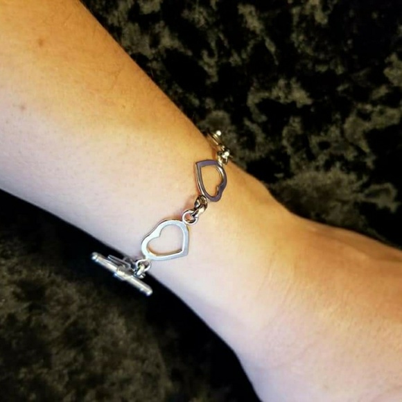 Sterling Silver Heart Bracelet - Picture 3 of 4